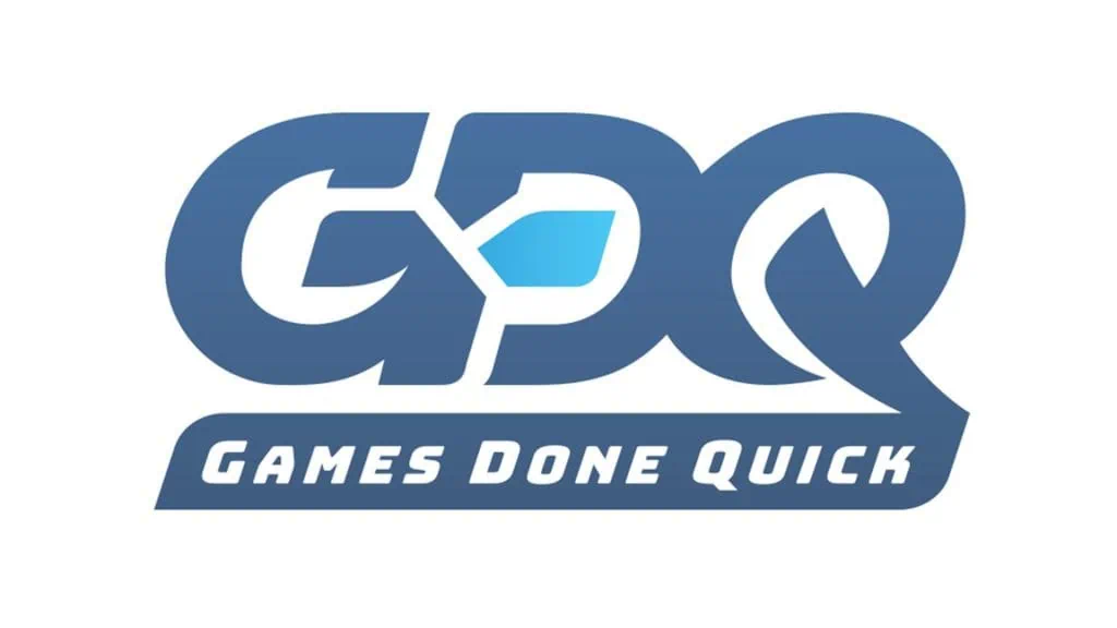 Het daverende succes van het aanstekelijke Games Done Quick Games gedaan snelle evenementen logo
