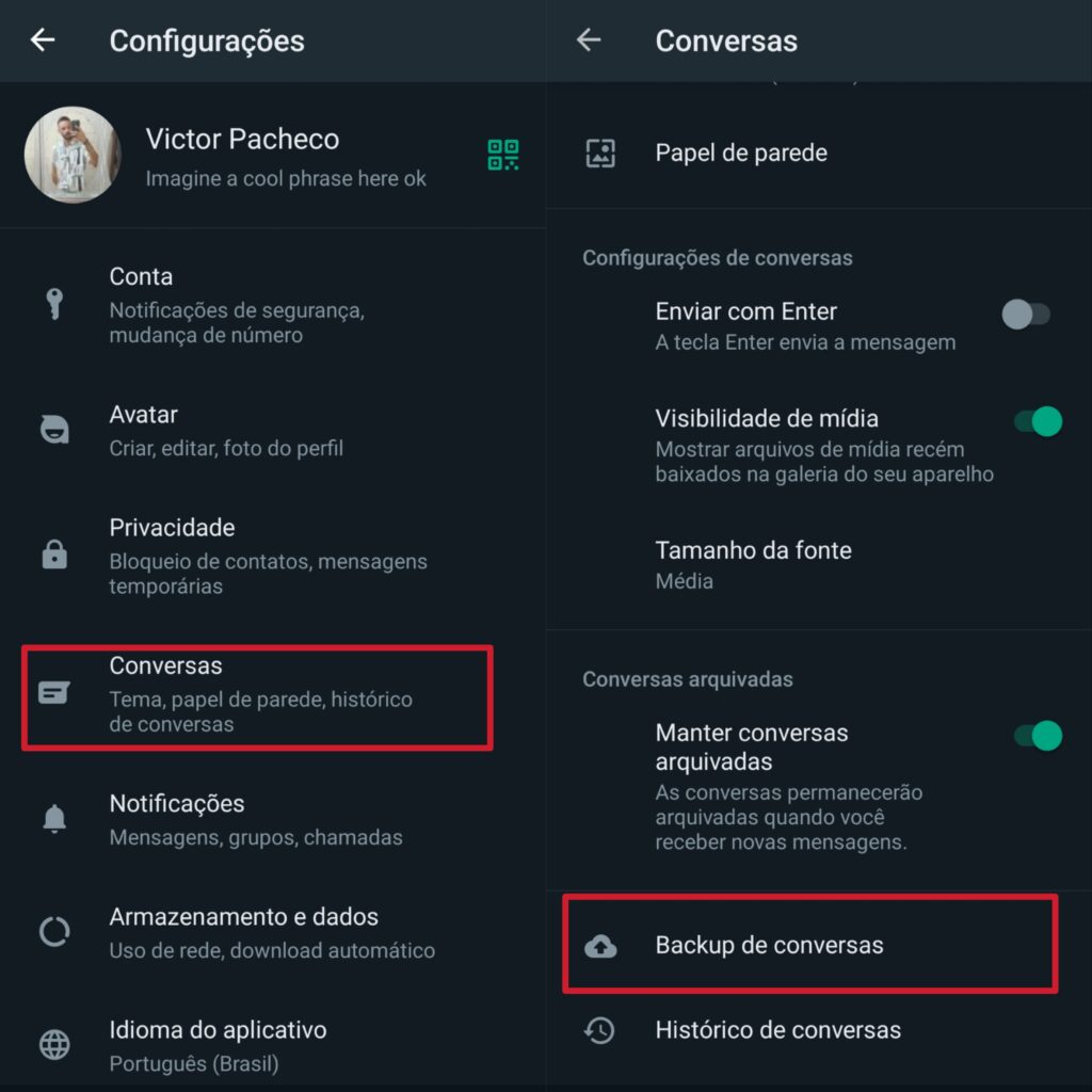 Itoolab watsgo: como transferir o whatsapp para outro celular Ativação de backup criptografado no whatsapp