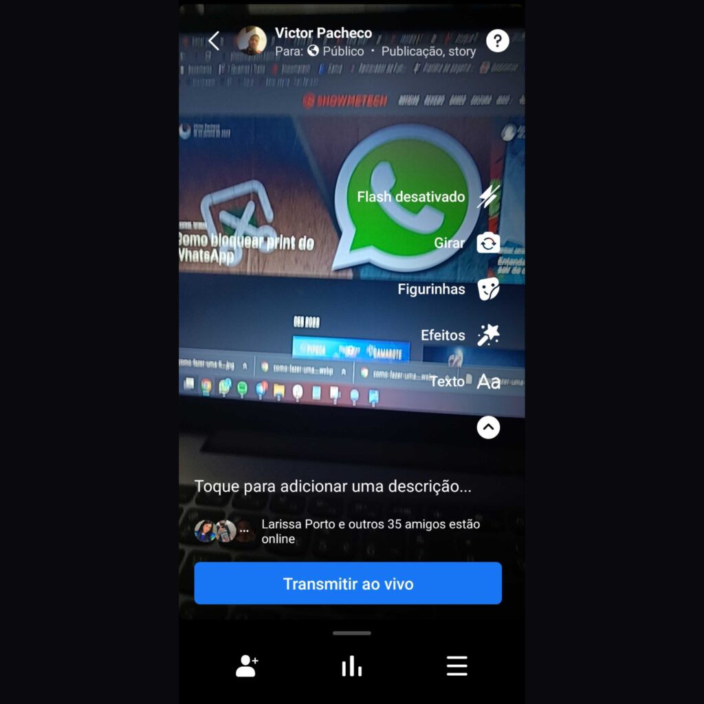 Como fazer uma live? Aprenda a fazer transmissões ao vivo no instagram, facebook e youtube Captura de tela sobre como fazer transmissão ao vivo no facebook
