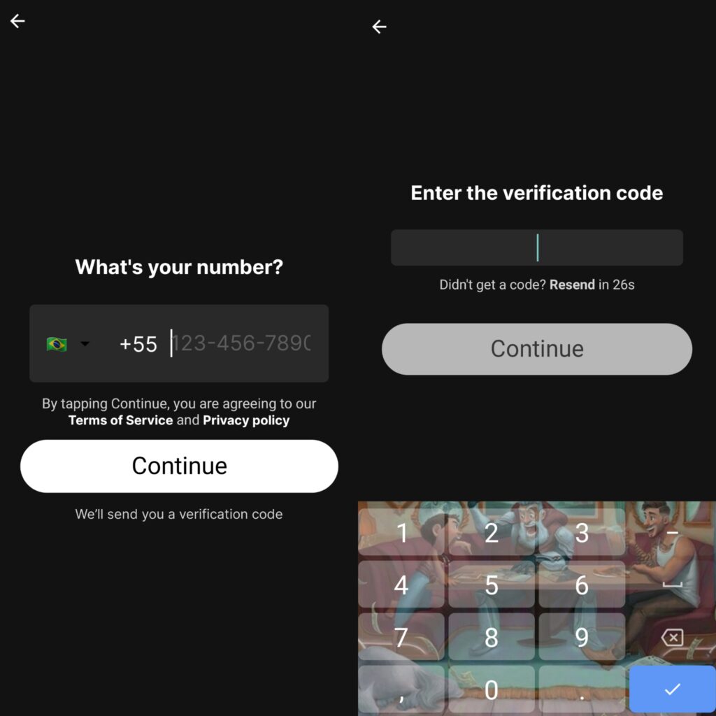 Como usar o app kiwi, o "be real de música" Telas de cadastro no app kiwi
