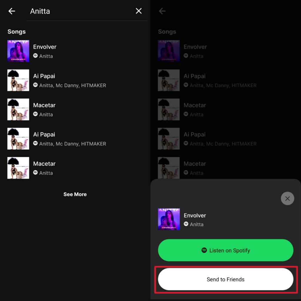 Como usar o app kiwi, o "be real de música" Tela de envio de música do app kiwi