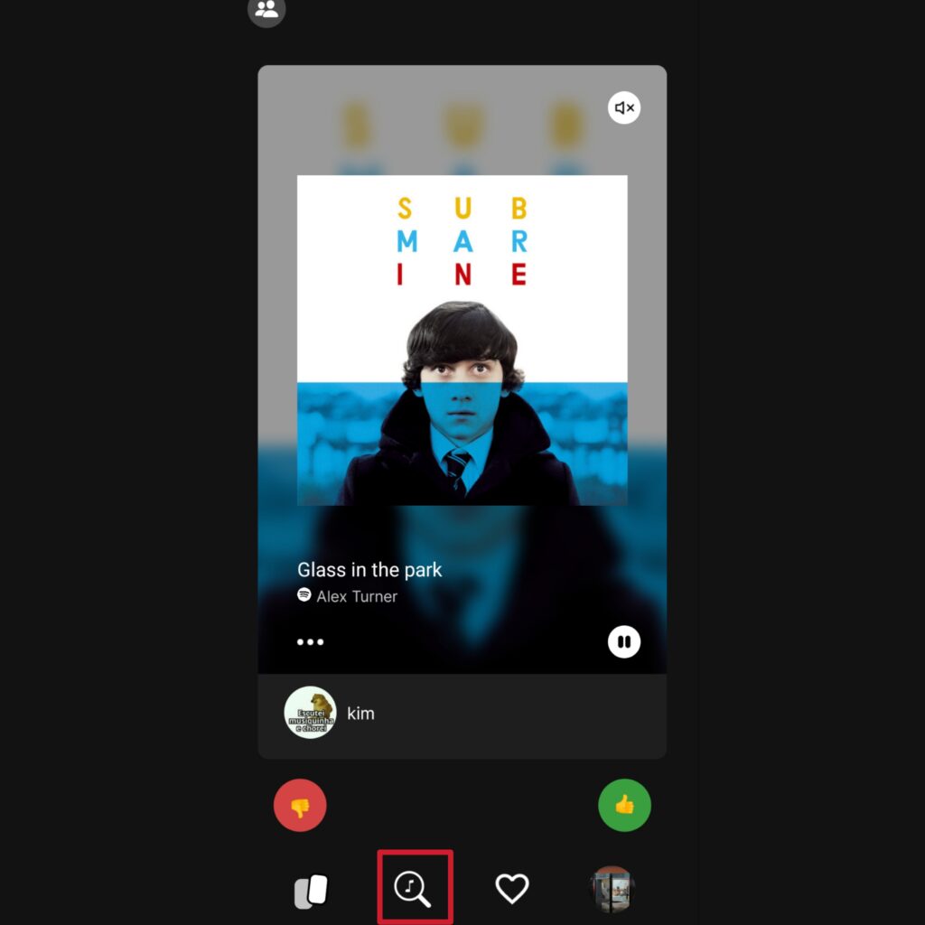 Como usar o app kiwi, o "be real de música" Tela inicial do app kiwi