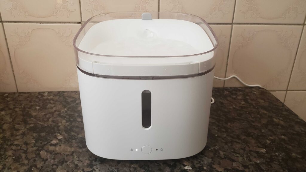 Review: bebedouro inteligente para pet xiaomi Imagem do bebedouro.