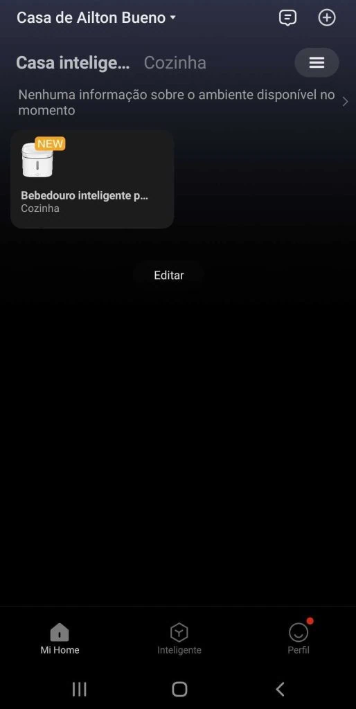 Review: bebedouro inteligente para pet xiaomi Imagem do cômodo.