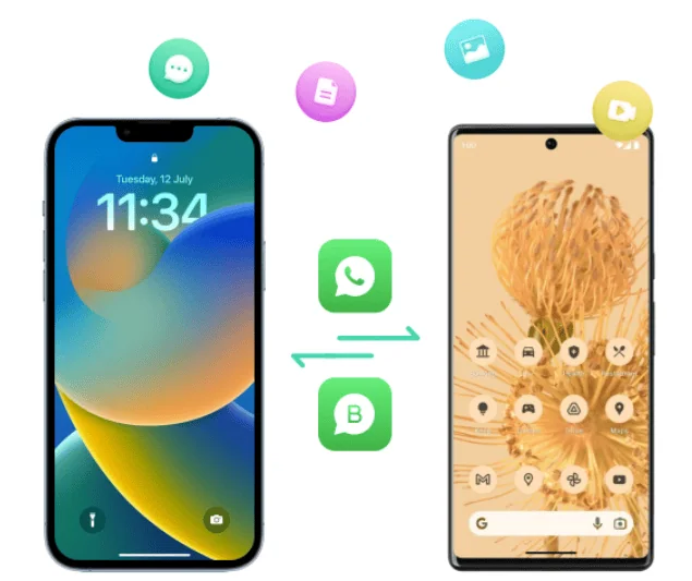 Itoolab watsgo: como transferir o whatsapp para outro celular Smartphones com android e ios que irão passar pelo processo de transferir o whatsapp