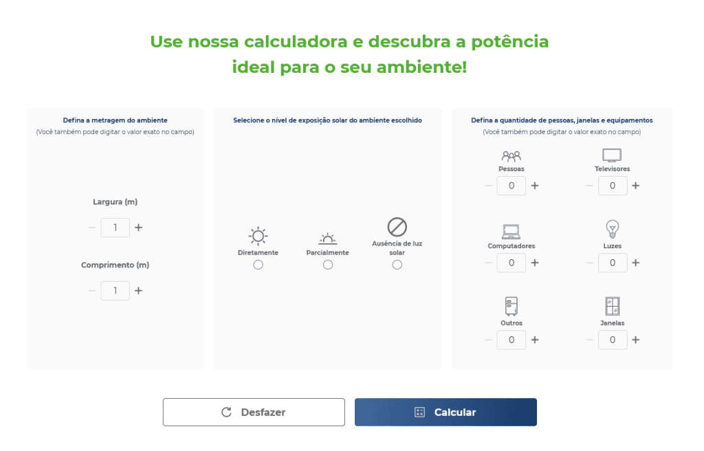 Ferramenta para calcular eficiência de consumo energético.