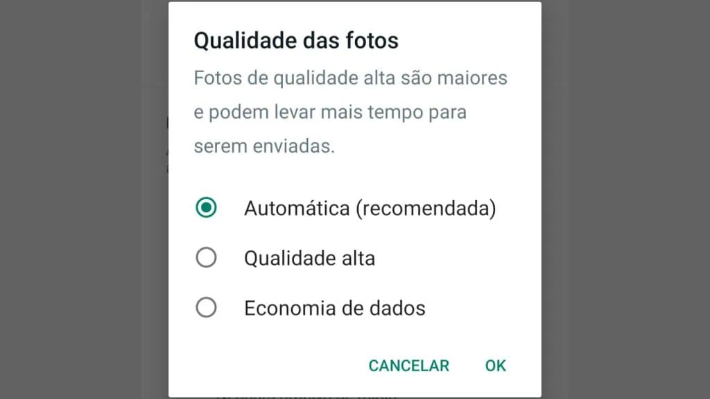 Kvalitetsläge på whatsapp: vad är det och hur man aktiverar det Kvalitetsläge i whatsapp låter dig skicka bilder i ett bättre format, med mer upplösning.