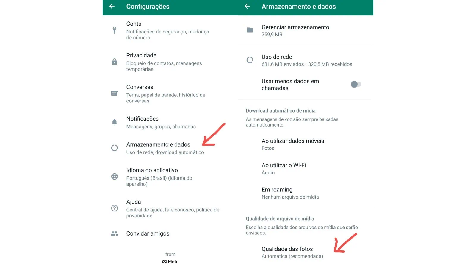 Kvalitetsläge på whatsapp: vad är det och hur man aktiverar det Kvalitetsläge i whatsapp i appens interna inställningar.