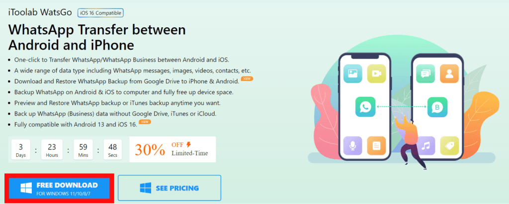 Tela de instalaç]ao do  itoolab watsgo