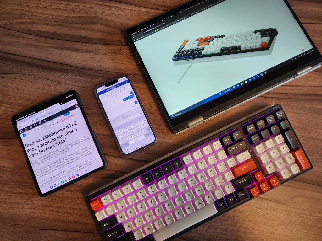 Review machenike k600g: teclado mecânico sem fio Review machenike k600g: teclado mecânico sem fio. O teclado mecânico machenike k600g tem recursos úteis, pode ser conectado de três formas diferentes e tem design bem atraente.