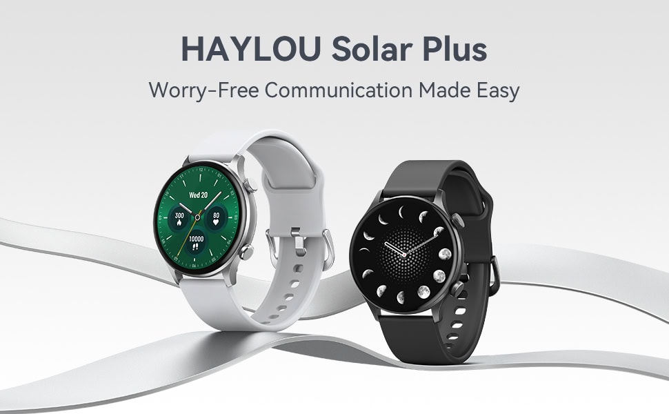 Review: haylou solar plus rt3, smartwatch barato com tela amoled Relegio inteligente com tela amoled nas cores preto e branco modelo solar plus rt3 da marca haylou