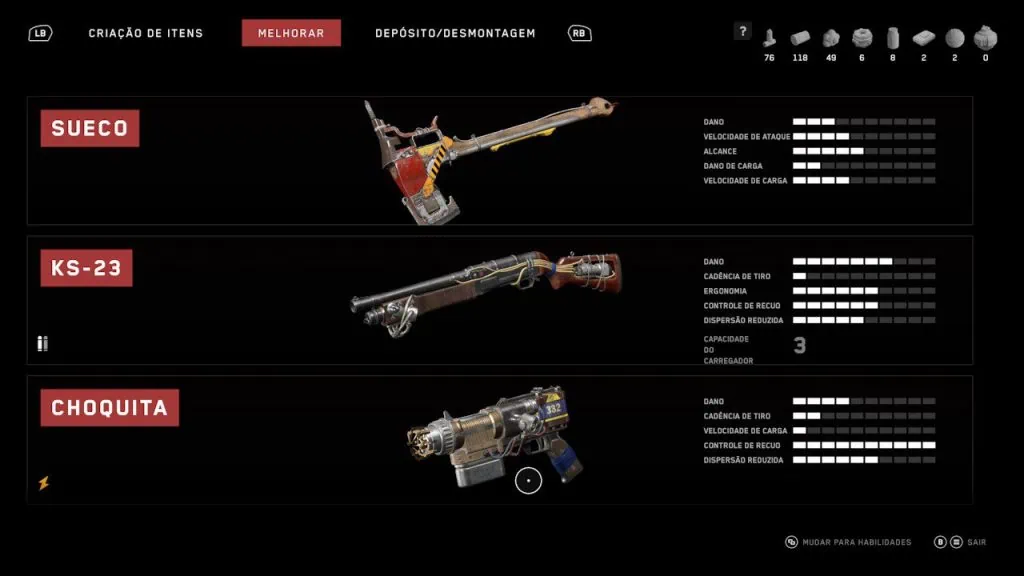 Review atomic heart, um jogo muito aquém das expectativas Armas