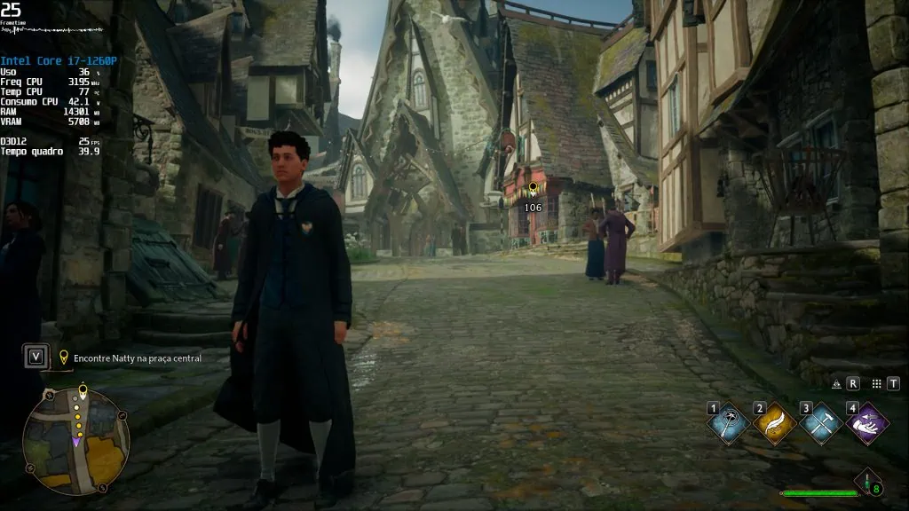 Review: mini pc intel nuc 12 pro Game hogwarts legacy rodando no mini pc intel nuc 12 pro com configurações recomendadas