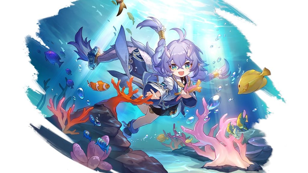 רכבת הכוכבים של Honkai: הכל על המשחק שייצא ב-2023 Bailu, דמות הנוכחת במשחק "honkai: star rail". היא ילדה שיש לה שיער לילך ובגדים סגולים.