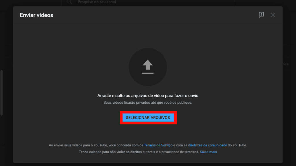Cómo subir cortos de youtube desde pc o smartphone Segundo paso para enviar cortos por pc