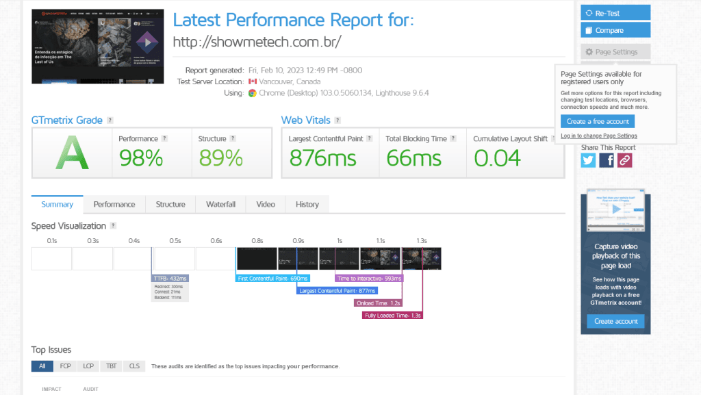 30 ferramentas de seo indispensáveis para seu site Gtmatrix otimização de sites para seo