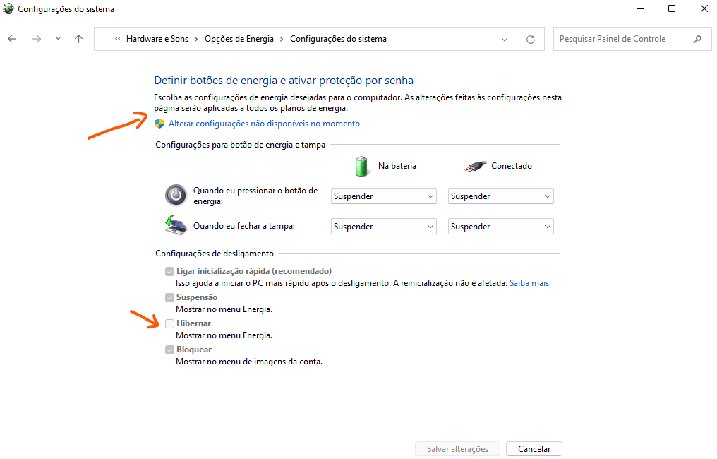 Desligar, hibernar ou suspender o pc? Conheça as diferenças Opções de energia no painel de controle do windows 11 (nova)