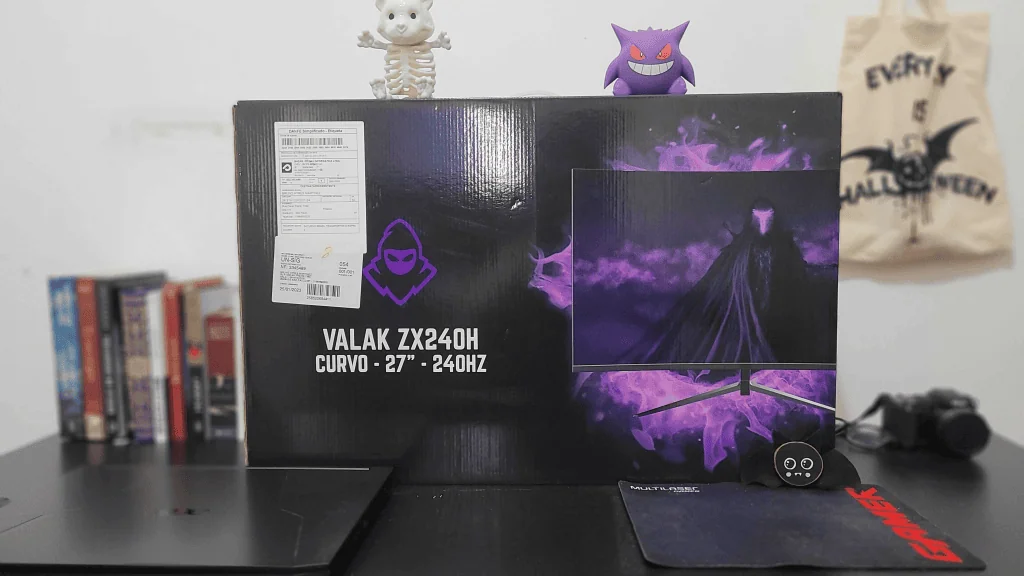 Review: monitor gamer mancer valak zx240h é um convite para a vida em 240hz Caixa do monitor gamer mancer valak zx240h