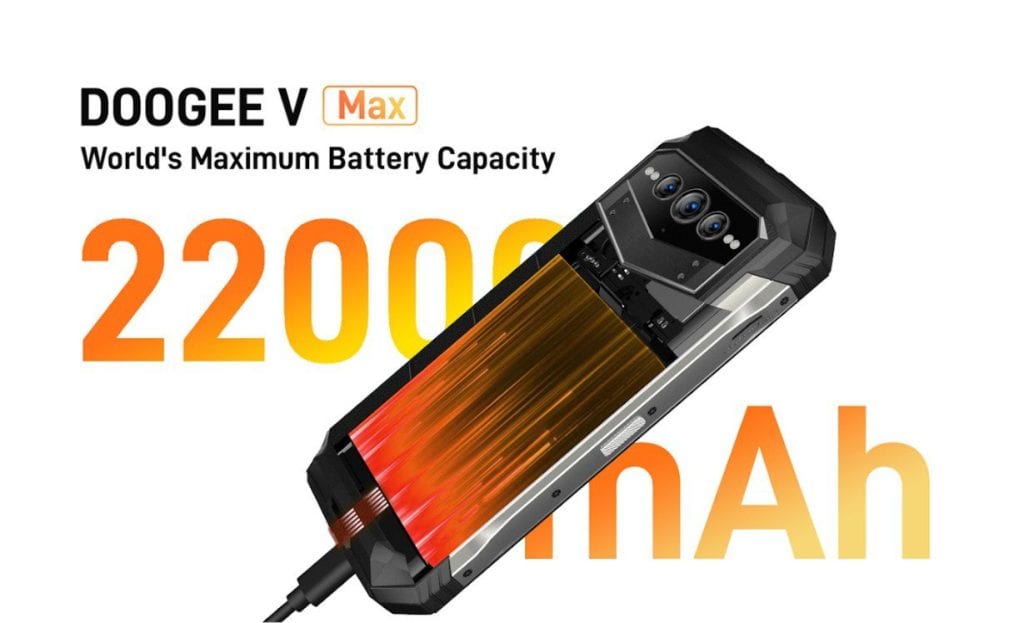 Smartphone doogee v max com bateria de 22. 000mah, a maior do mercado, para autonomia longa.