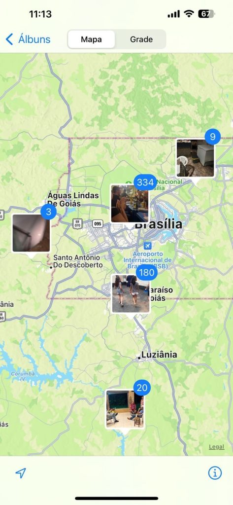 Como ver as fotos em um mapa no iphone Como ver as fotos em um mapa no iphone