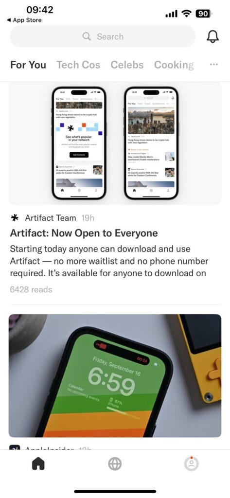 Artifact, app de notícias com ia, está disponível para todos