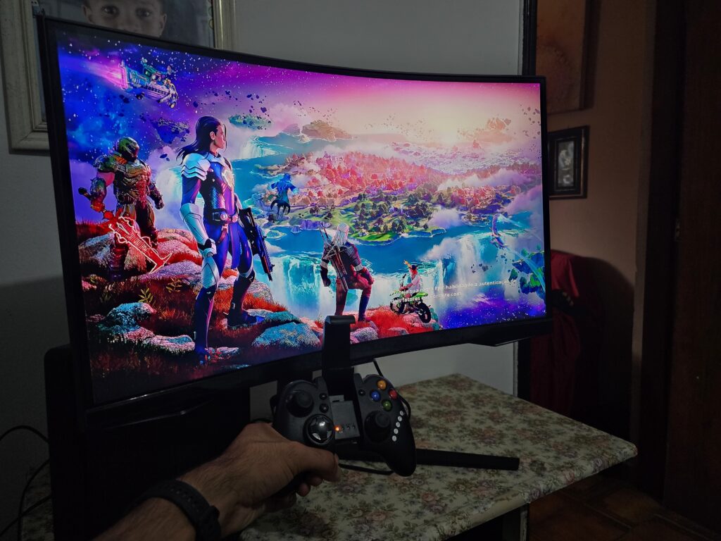 Review: odyssey g6 é muito mais que um monitor gamer Odyssey g6 reproduzindo fortnite de forma nativa
