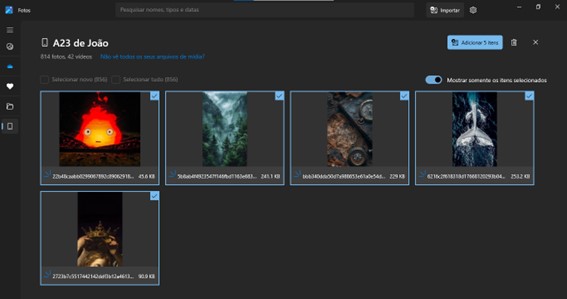 Cara memindahkan foto dari android ke pc Pemilihan foto wallpaper umum untuk menunjukkan transfer media.