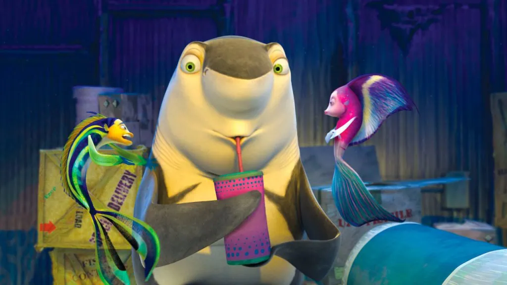 Conheça a história e os filmes da dreamworks Cena do filme o espanta tubarões