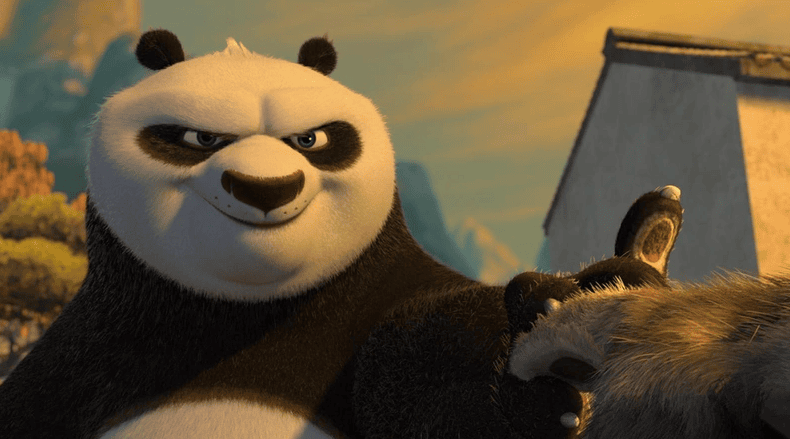 Cena do filme kung fu panda