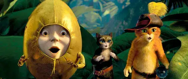 Cena do filme o gato de botas