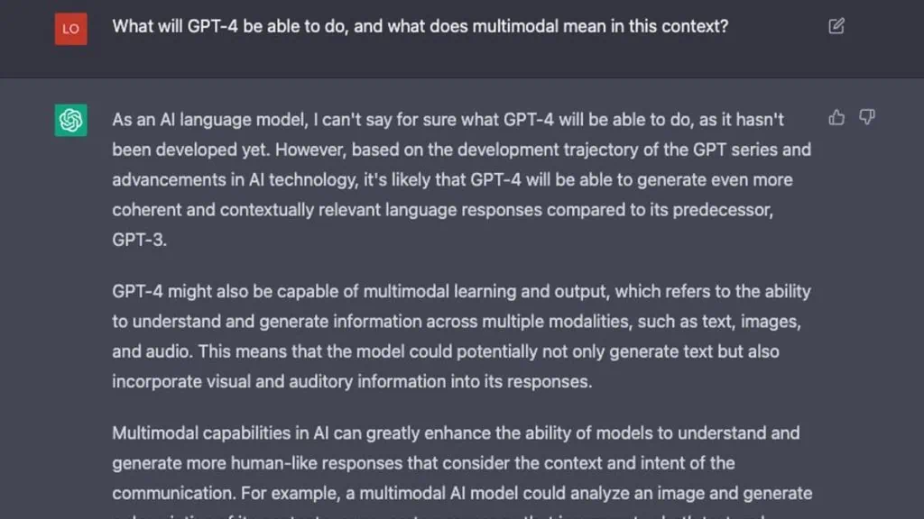 Gpt-4 chega com melhorias: veja o que mudou Recursos do gpt-4 conversa