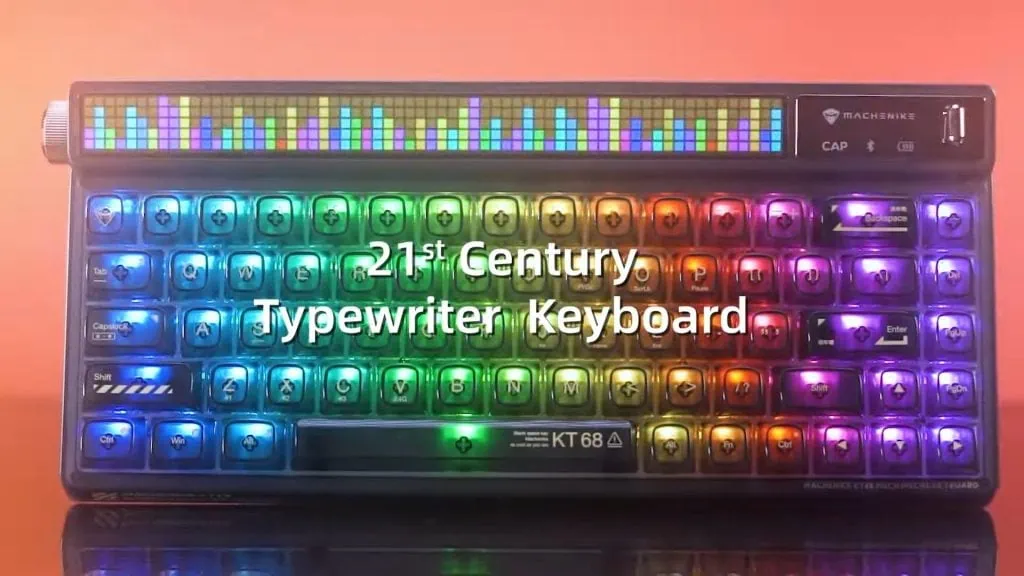 Review: machenike kt68 pro é o teclado mecânico sem fio e com "tela" Review: machenike kt68 pro é o teclado mecânico sem fio e com "tela". O kt68 pro, novo teclado mecânico da machenike, se conecta em até 4 aparelhos ao mesmo tempo. Saiba mais