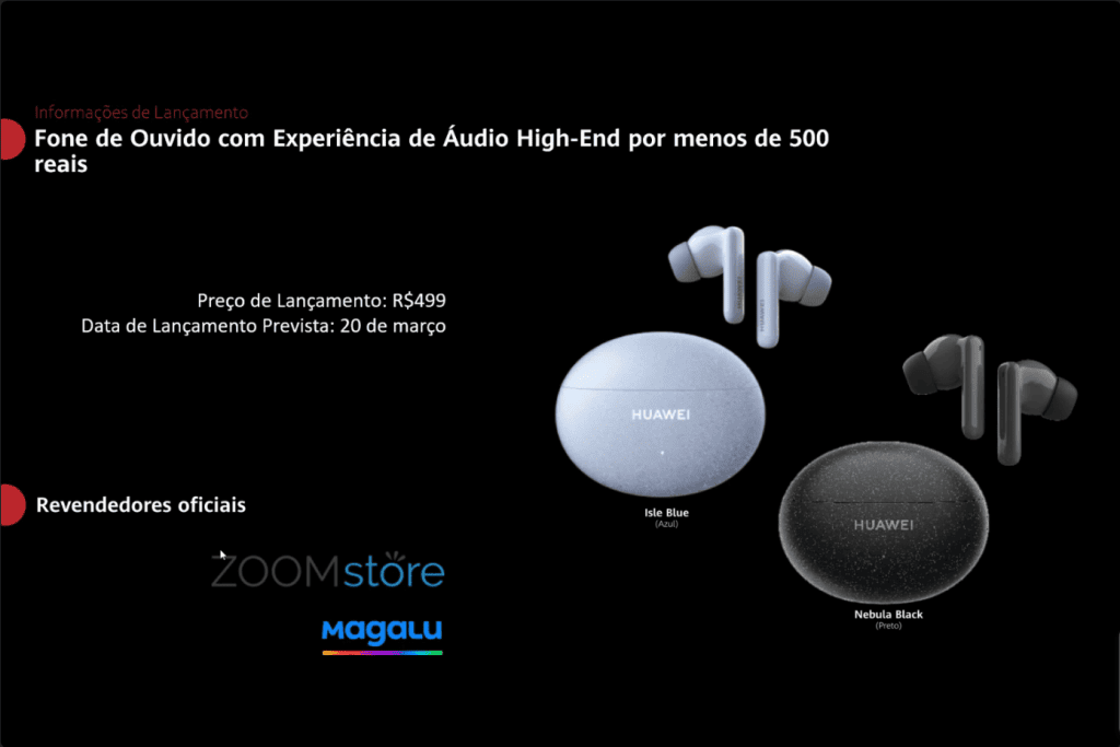 Huawei freebuds 5i chega ao brasil por menos de r$ 500 Preço do freebuds 5i da huawei