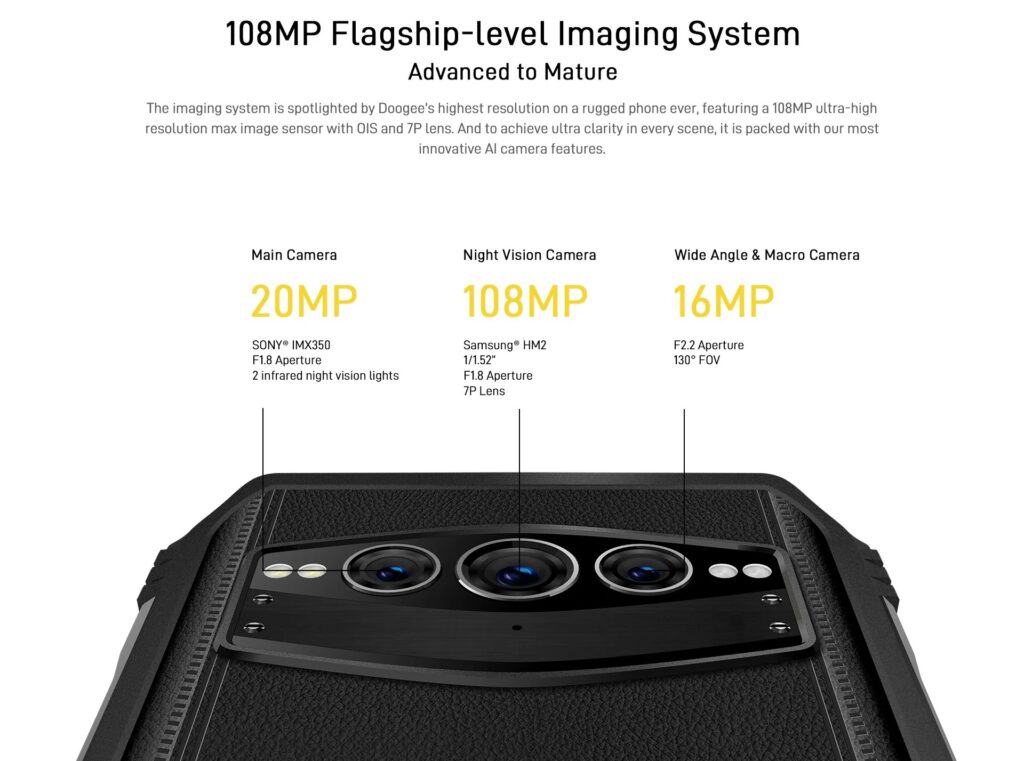 Doogee s100 chega com câmera de 108 mp e 20 gb de memória ram!