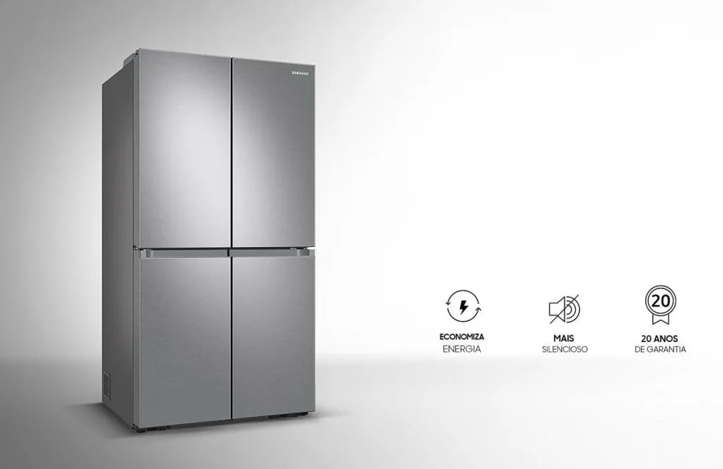 Geladeira samsung rf59a conta com fábrica de gelo e jarra automática Geladeira samsung rf59a conta com fábrica de gelo e jarra automática