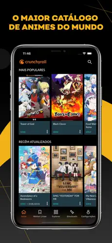 Acesse o maior catálogo de animes do mundo. Assista a centenas de séries - desde clássicos do passado até novos episódios recém-lançados no japão, incluindo os aclamados crunchyroll originals. Imagem: apple