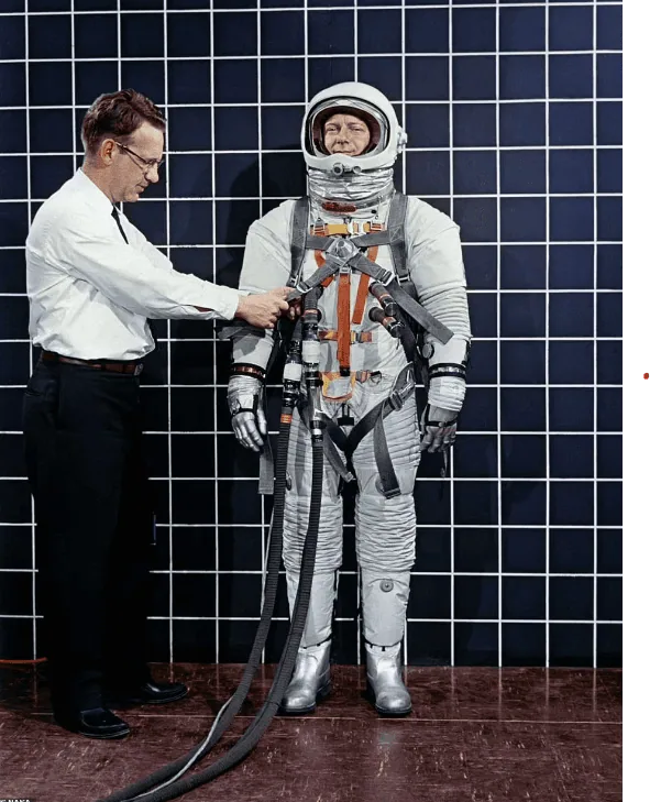 Wie haben sich die NASA-Anzüge im Laufe der Zeit verändert? Neil Armstrong Kostüm für Apollo Mission 1