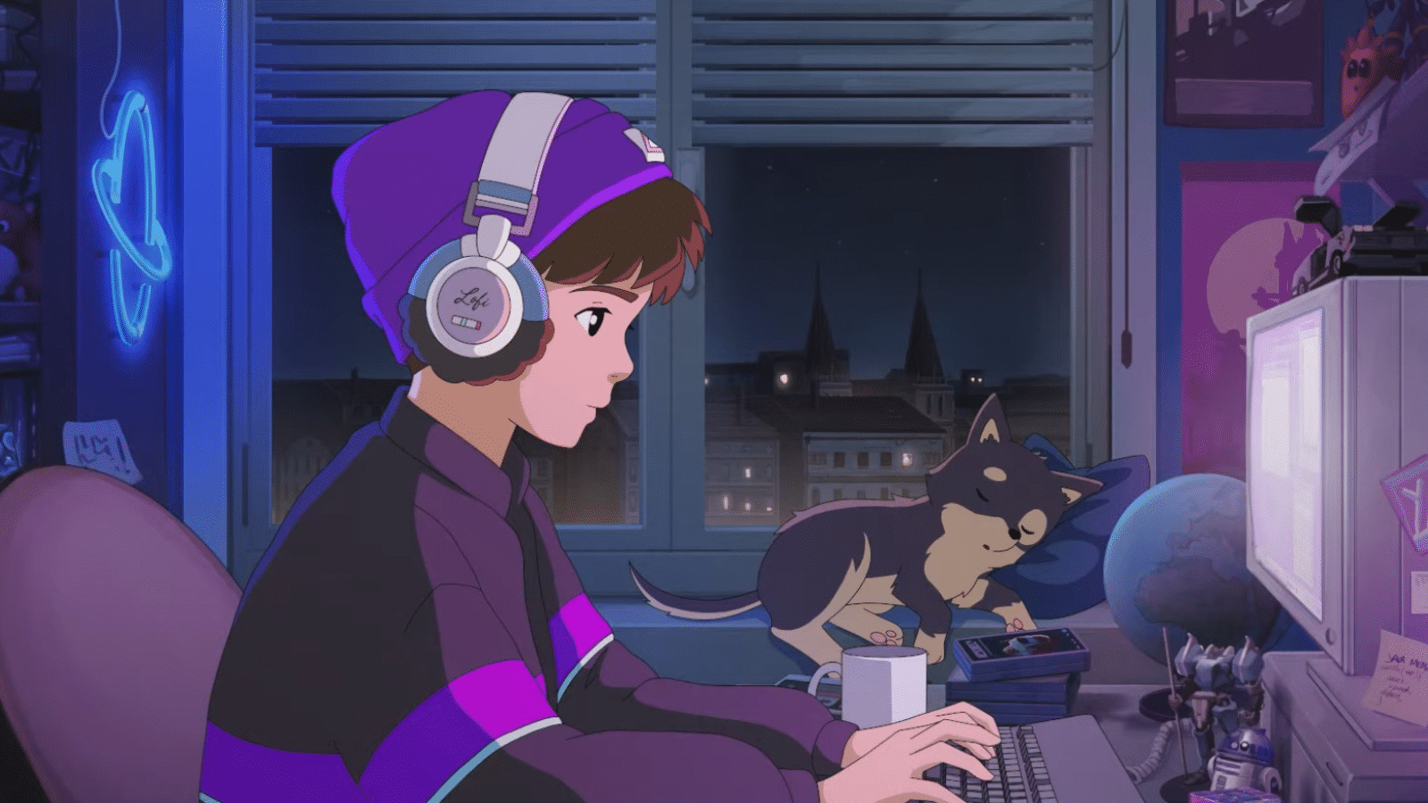 Synth boy, novo personagem das lives da lofi girl.
