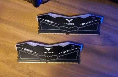 Memória ram team group t-force delta rgb ddr5 com design iluminado para pcs gamers.