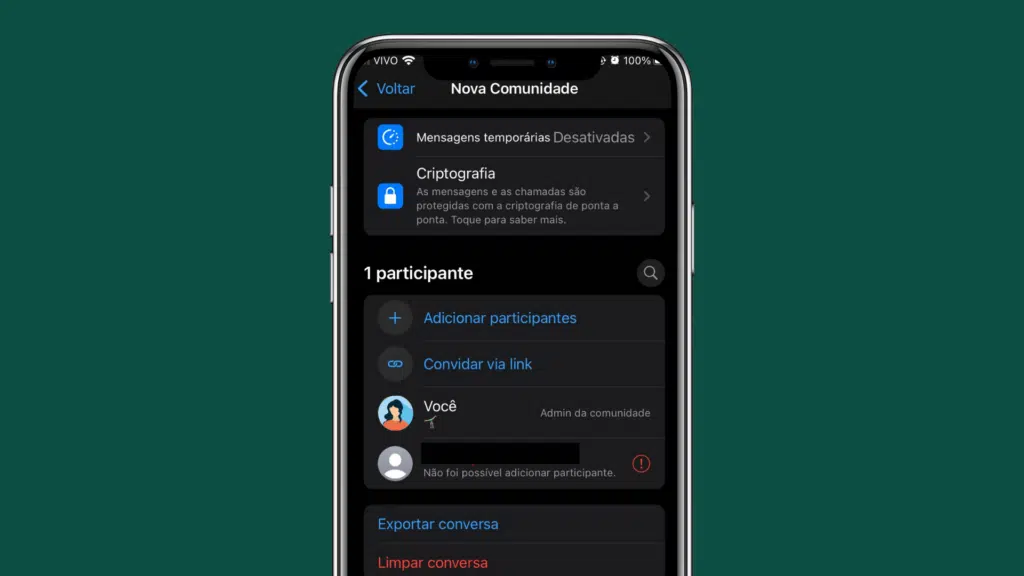 Whatsapp: 4 maneiras de saber se você foi bloqueado Não é possível adicionar o contato a grupos ou comunidades