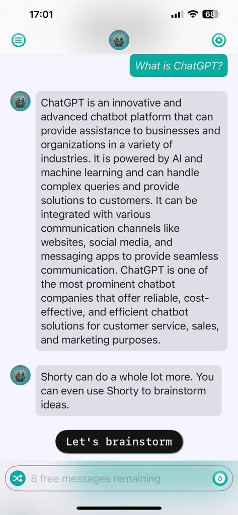 Inteligente, chatbot para negócios e atendimento.