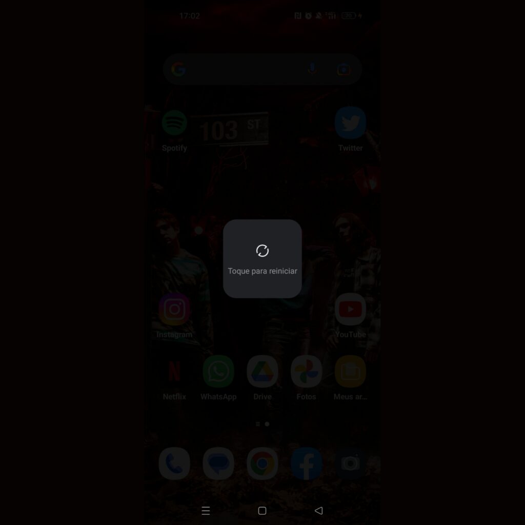 O que fazer se não consigo postar stories no instagram? Tela para reiniciar smartphone android