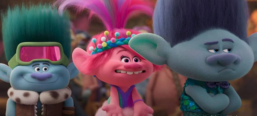 Cena do filme trolls 3 - juntos novamente