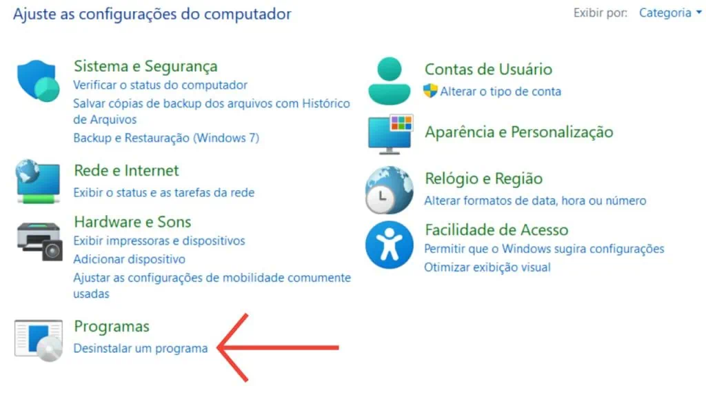 Como limpar o pc e remover aplicativos indesejados Painel de controle do windows 11