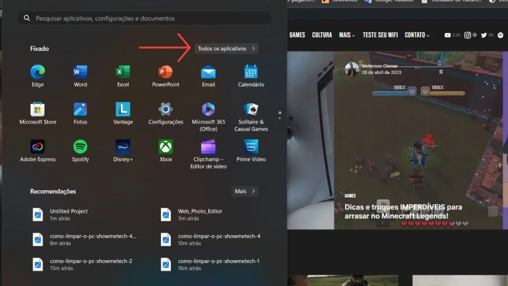 Como limpar o pc e remover aplicativos indesejados Acesso à lista com todos os aplicativos instalados em um computador com windows 11