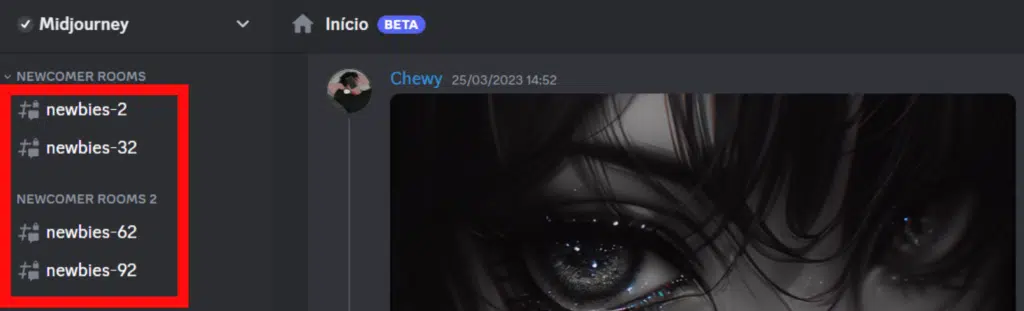 Como criar imagens fotorrealistas com ai no midjourney v5 Canais de servidores do midjourney v5