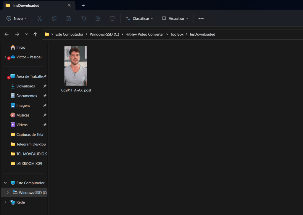 Como baixar vídeo do instagram com o hitpaw video converter Processo de baixar vídeo do instagram com o hitpaw video converter