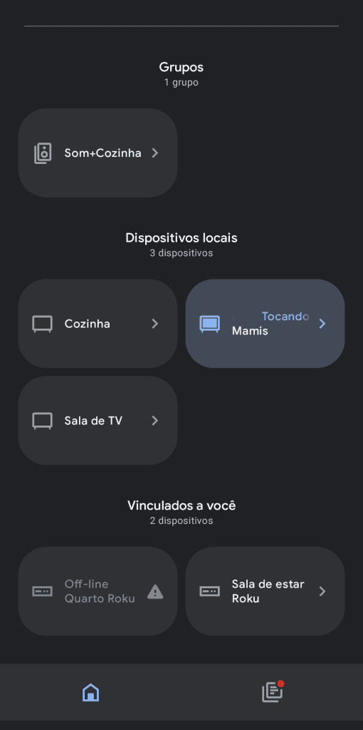 Alternativa de atualização do chromecast em dispositivos móveis.