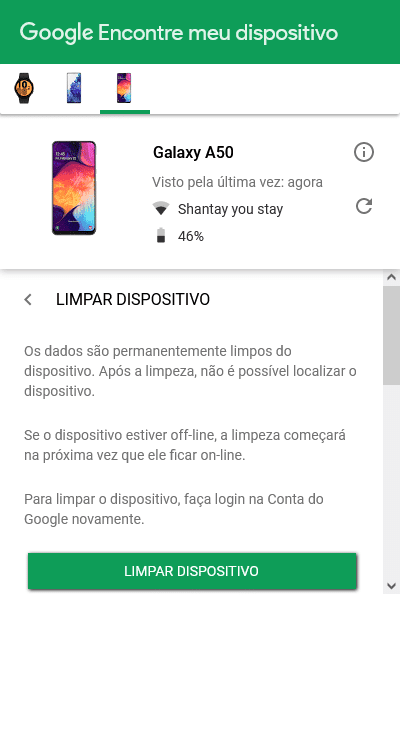 Como encontrar celular android perdido (ou roubado) Limpar dispositivo android remotamente