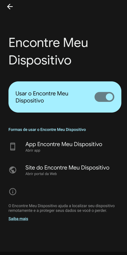 Como encontrar celular android perdido (ou roubado) Habilite o encontre meu dispositivo android